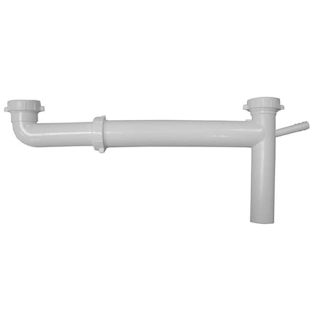 Jones Stephens 1-1/2in. White Plastic Slip Joint End Outlet Waste P37042